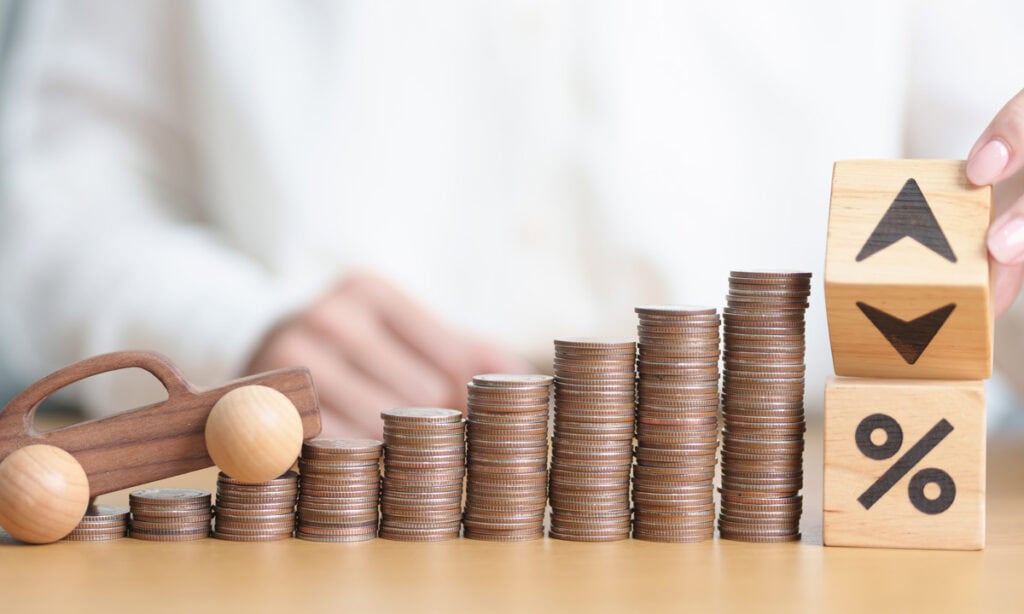 coins stacked in a tower, representing growth
